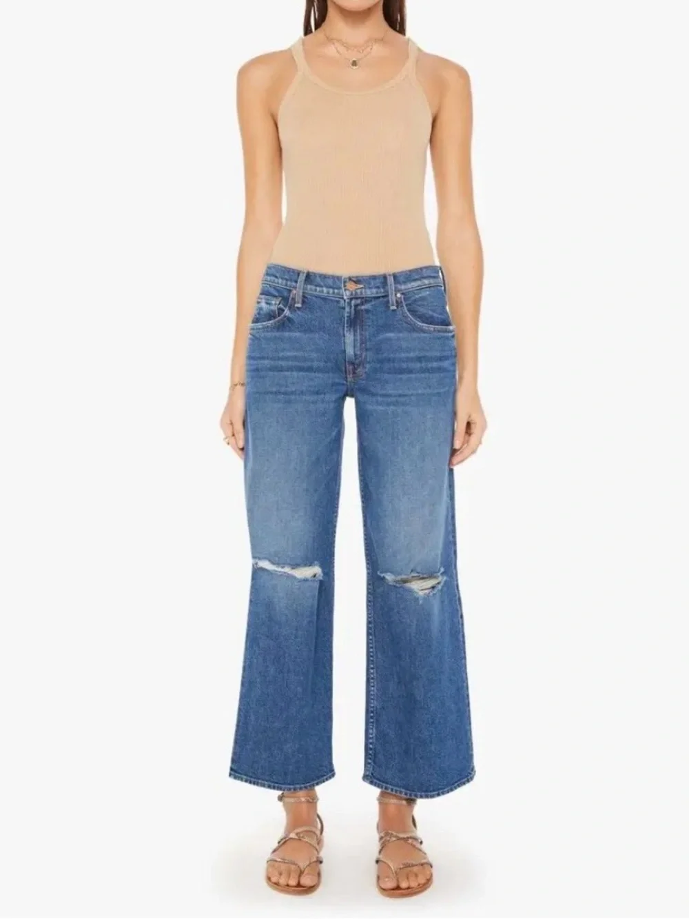 MOTHER The Down Low Spinner Hover Jeans In Charming Locals - Sz - 26